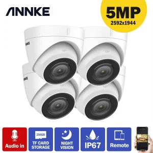 ANNKE C500 Ultra HD 5MP POE Camera IP67 Weatherproof Security Network White Dome